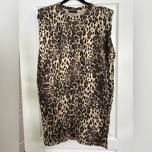 Lumina Medium Cotton Leopard Print Dress